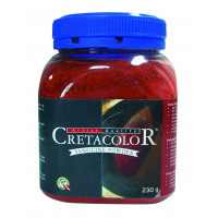 Сангина в пудре CretacoloR, водорастворима, 230 гр. в прозрачной пластиковой банке